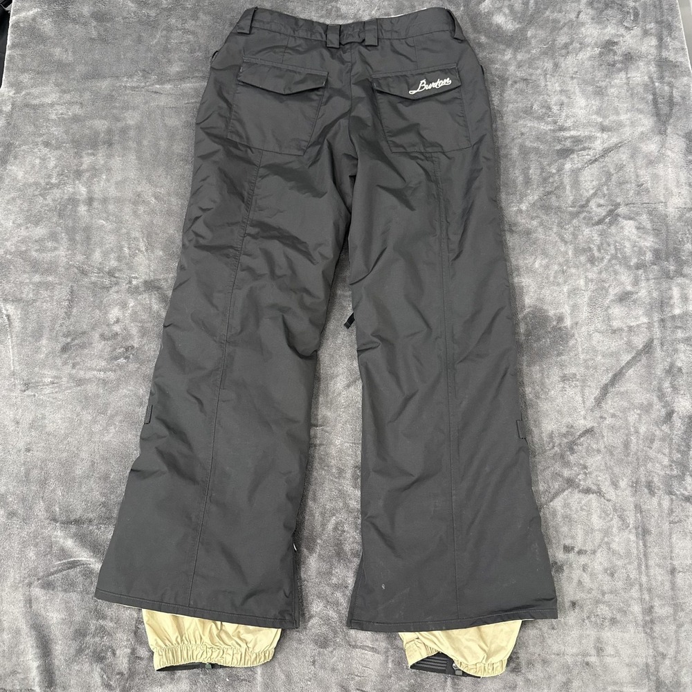 Burton Snow Pants Mens Small Black Insulated Ski Snowboard Water Resistant